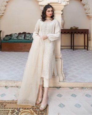 ZEMORA[3piece] features a luxuriously Indian jacquard Attire.